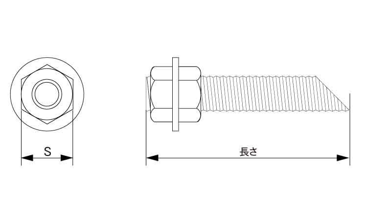 ケミカルセット(ナット2座金1)図面