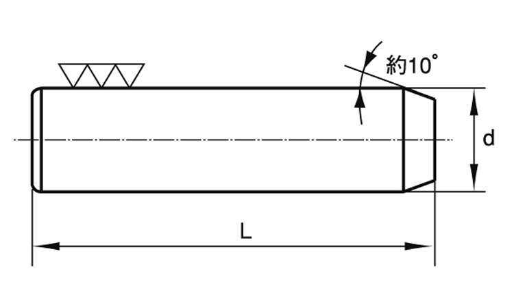 ダウエルピンA形(大喜多製)図面