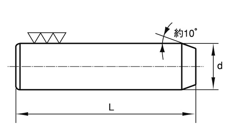 ダウエルピンB形(大喜多製)図面