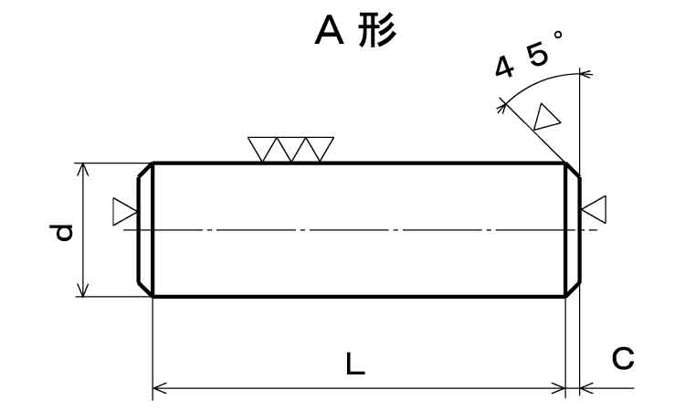 S45CQ平行ピン旧A形H7(姫野)図面