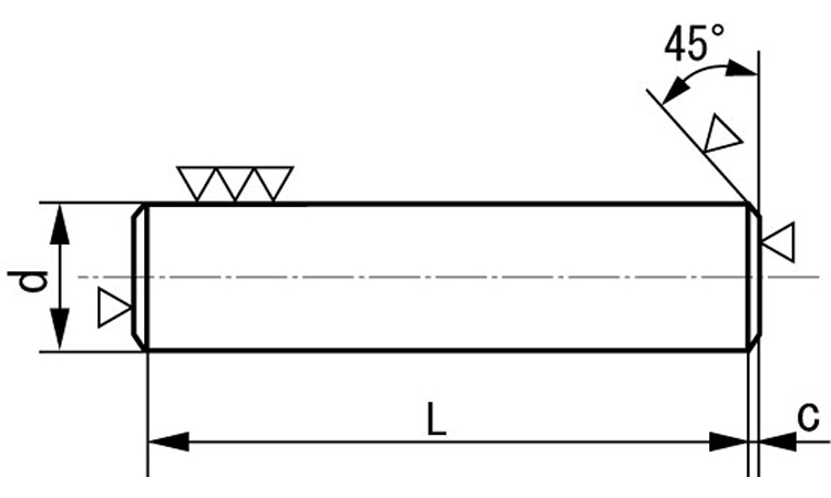 平行ピンM6・旧JIS(姫野)図面