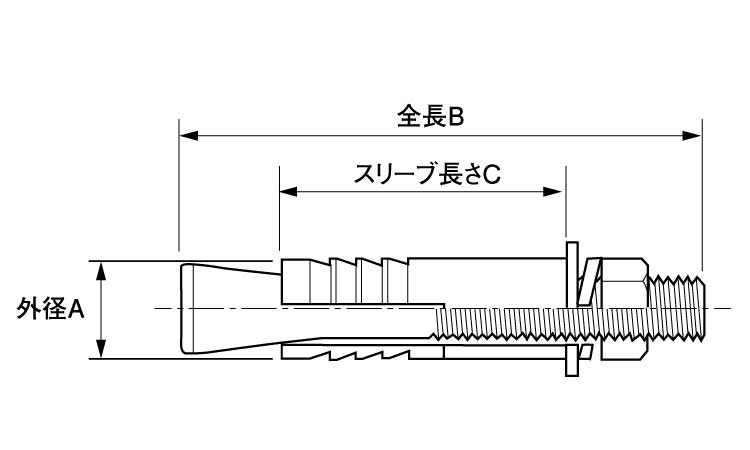 ドライブセットアンカー(DS)図面