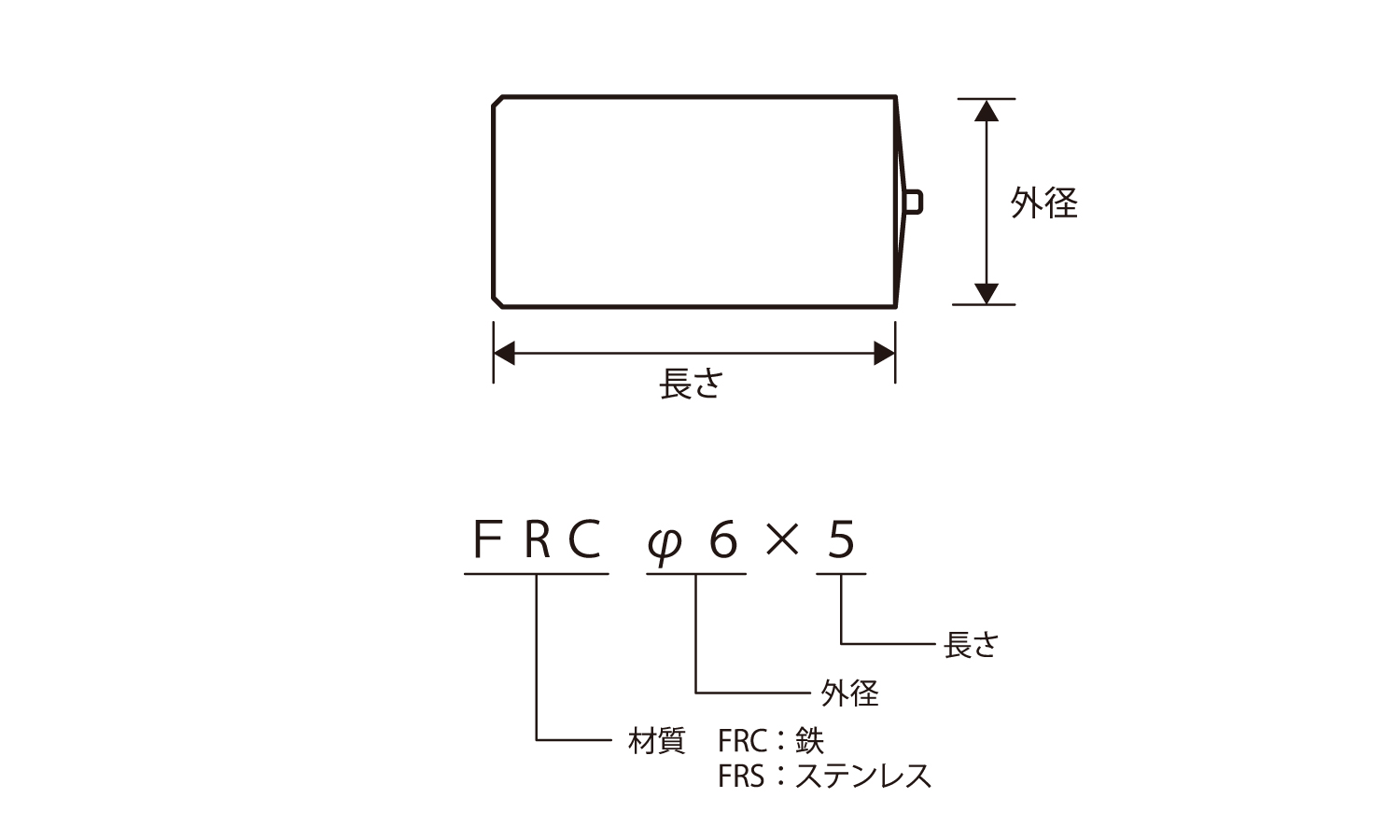 ＣＤスタッドリベット(ねじ無し)図面
