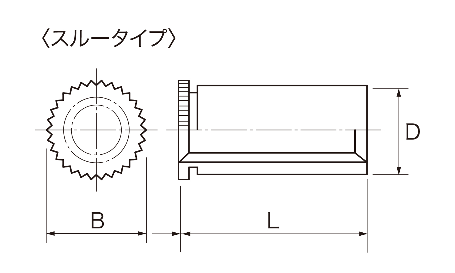 クリンチスペーサー(FK・FKS)図面