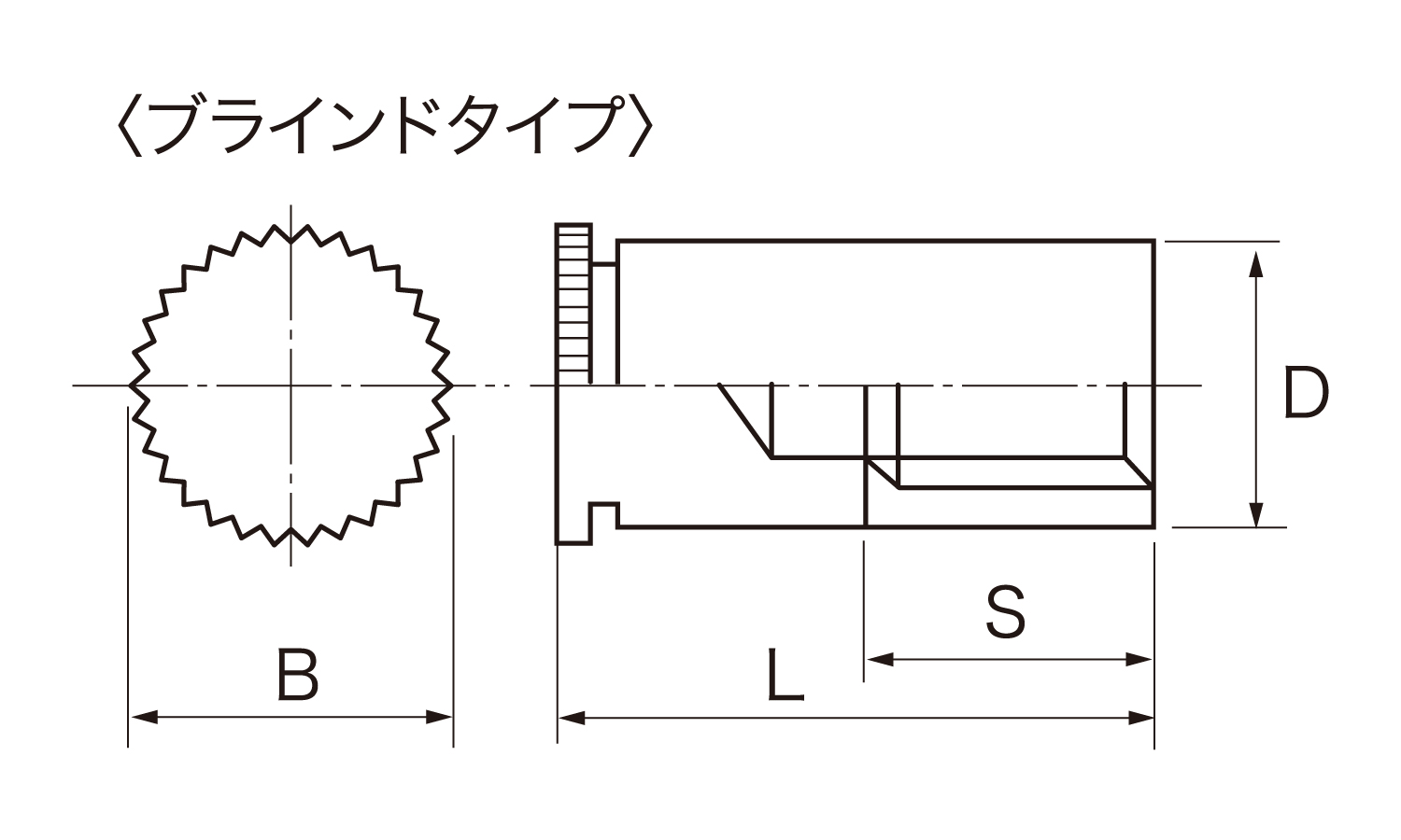 クリンチングスペーサー(FKSB)図面