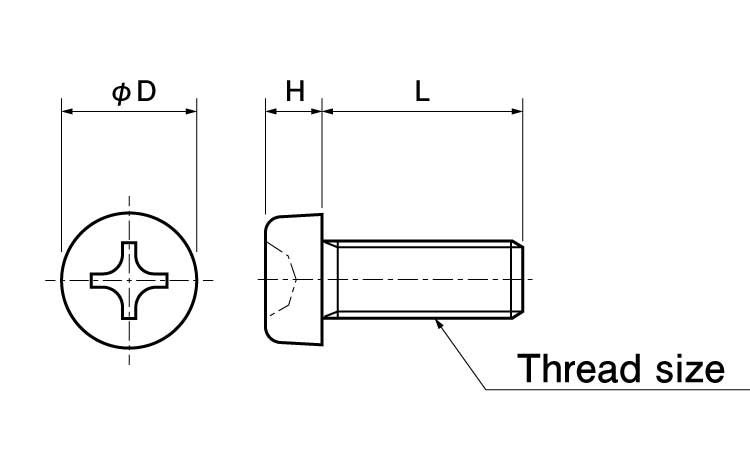 レニー(＋)ナベ小ネジ(UNC)図面