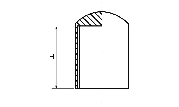 丸先カバー(内ねじ付(全ねじ用)図面