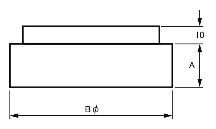 Bキャップ用アジャスター(こげ茶)図面