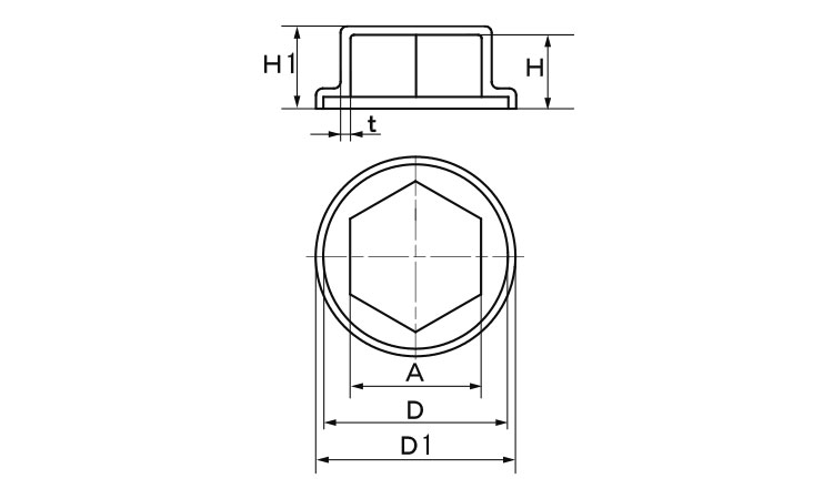 ELフランジナットキャップパック図面
