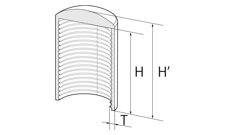 EL　ボルトキャップ　パック品図面