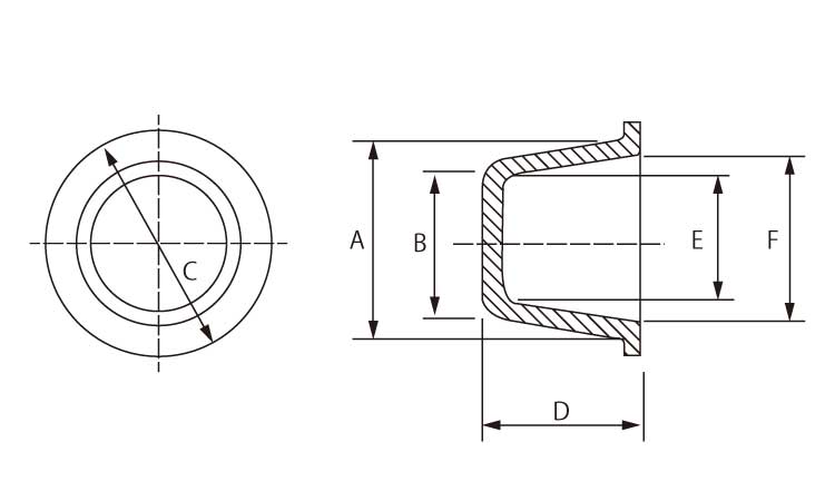 ＳＤＣ　カラーキャップ　青図面