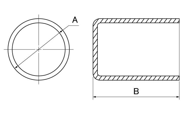 ＳＤＣ　ストレートキャップ図面