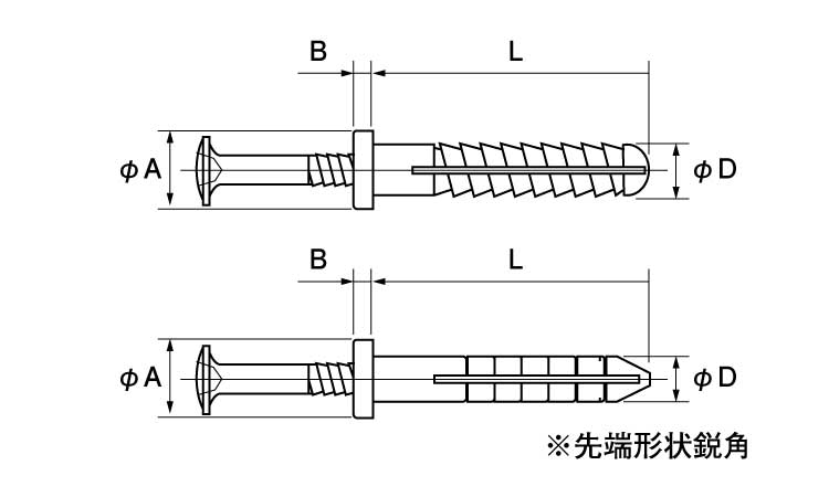 PA6ヒットリベット(HR-S)図面
