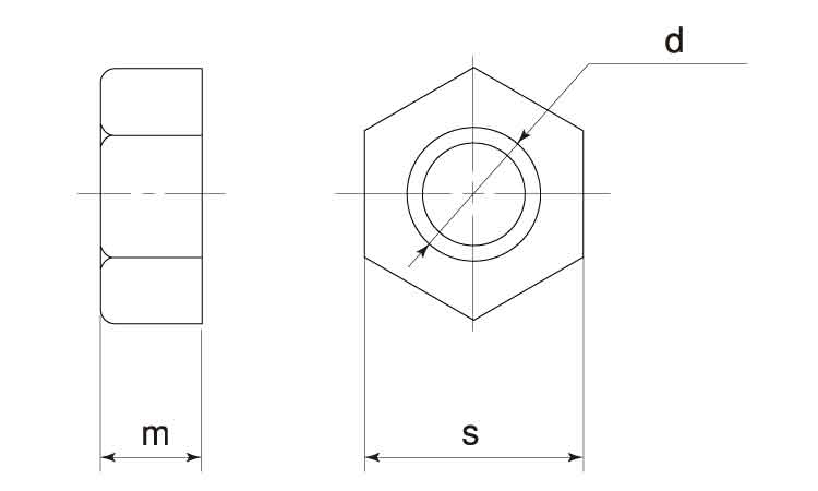 PPS 六角ナット図面