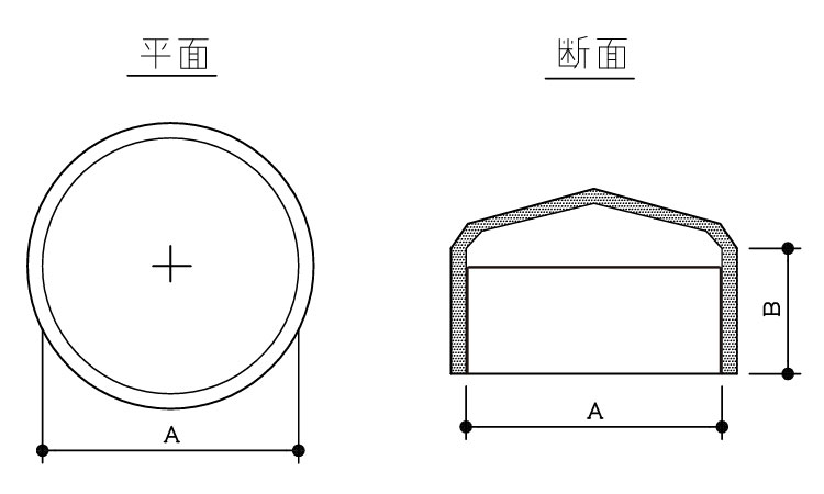 タケネ　パイプキャップ図面