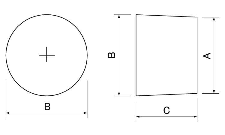 タケネ　穴補修栓(ＡＨＳＷ)図面