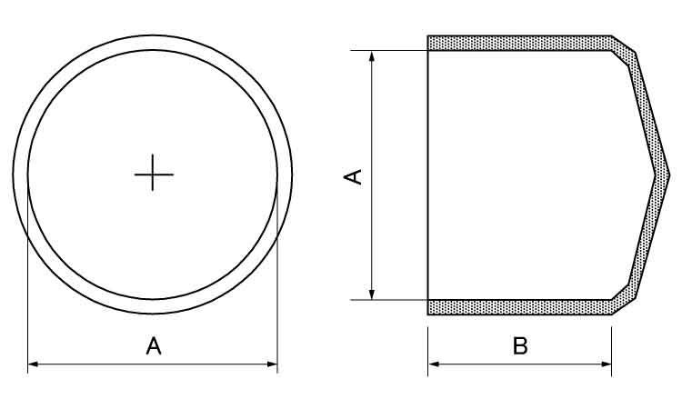 タケネ　単管パイプキャップ図面