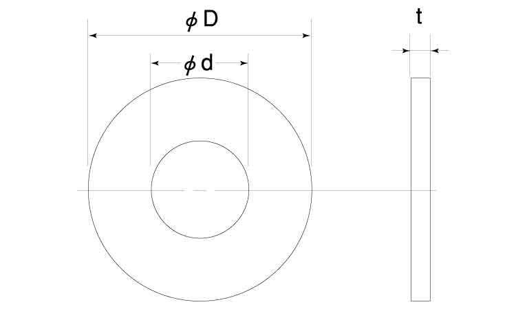 レニー(黒)　ワッシャー図面