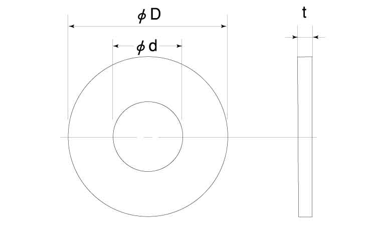 FRP(VE)ワッシャー図面