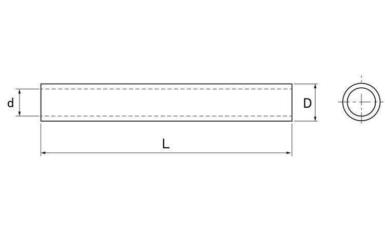絶縁スリーブ(メーター・PTFE)図面
