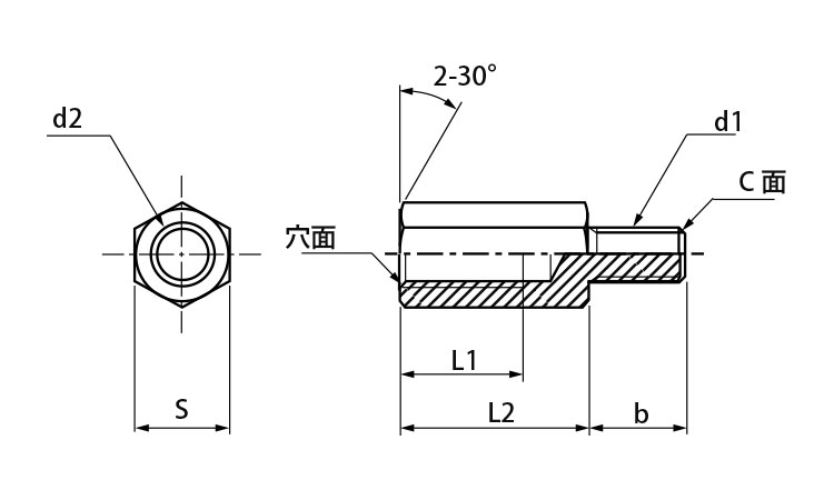 変換ジョイント(Ｗ－Ｍ図面