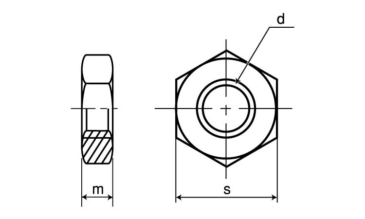 六角ナット3種・左・小分け図面