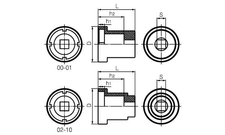 ファインUN用ソケット(～M50)図面