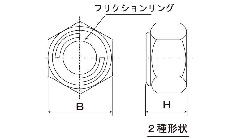リードロックナット(薄)図面