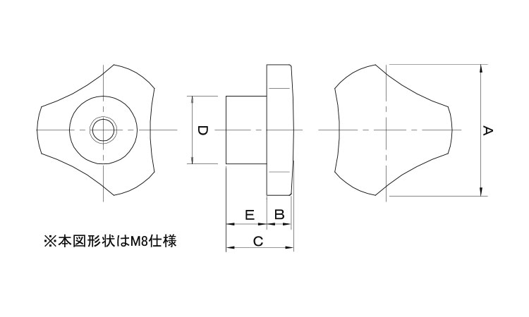 ノブナット図面