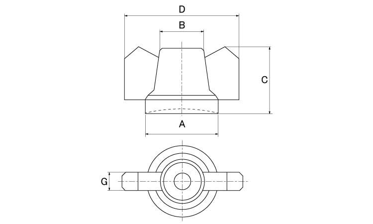 アンダーホールナット図面