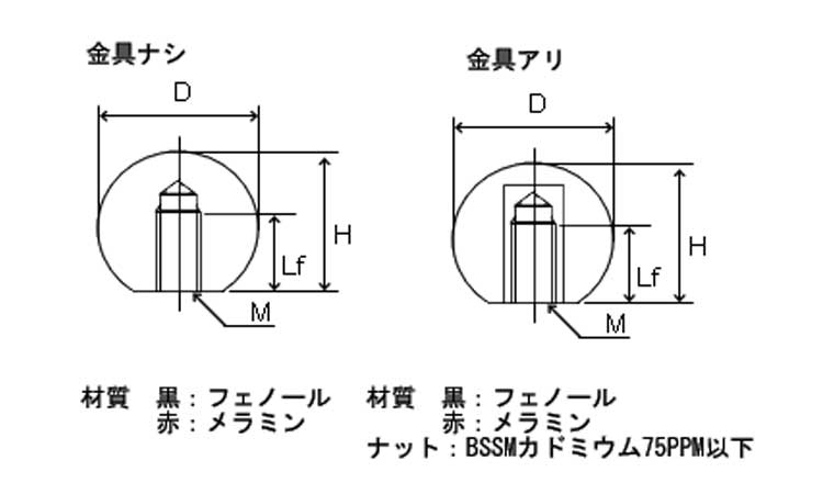 ニギリ玉(金具有リ・黒)図面