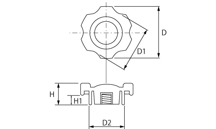 グリップナット(G4)図面