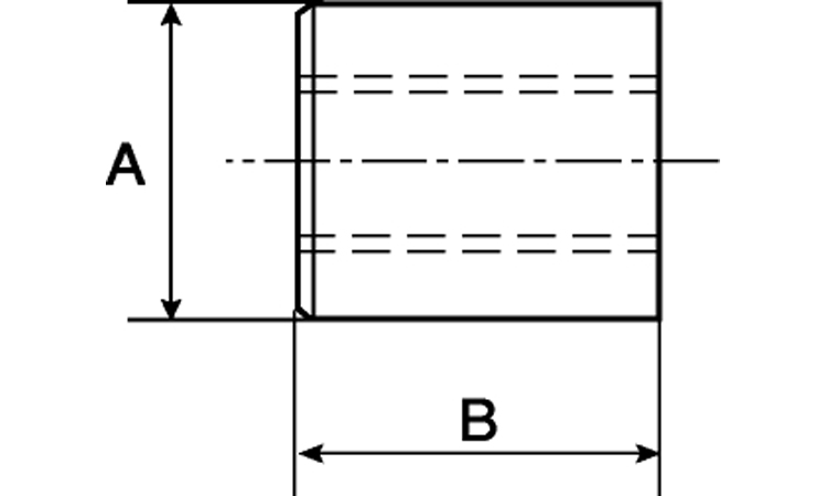 台形丸ナット(AL)図面