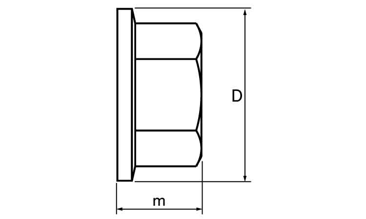 D-LOCK用ナット図面