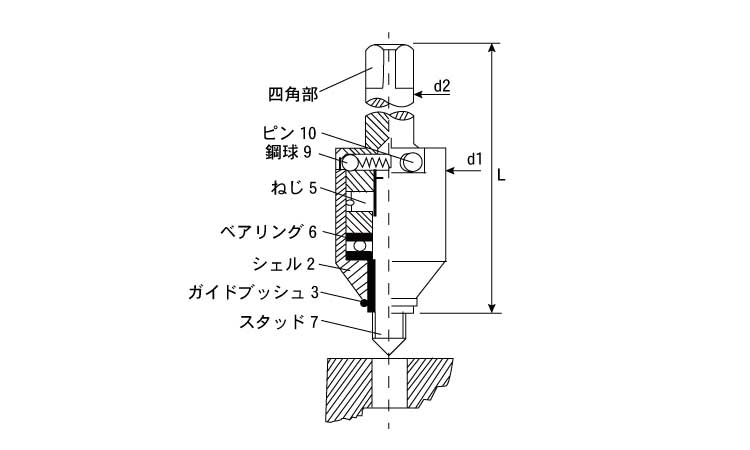 エンザート用工具620機械加工図面