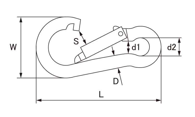 スナップフック　B図面