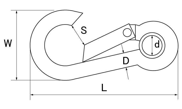 スナップフック　AW型図面