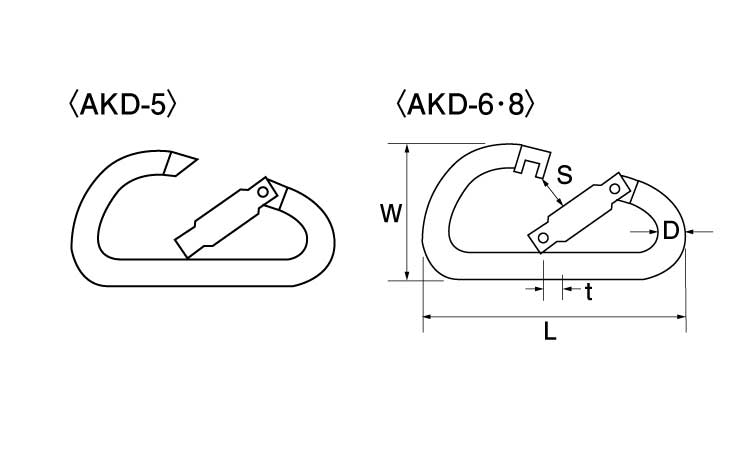 アルミ　カラーフック(AKD)図面