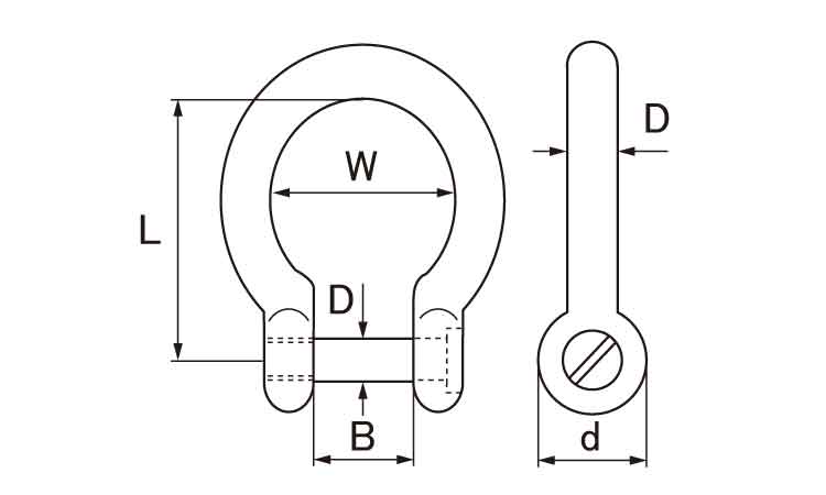 沈みオタフクシャックル図面