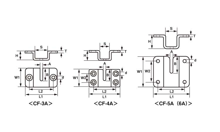 チェーンホルダー金具(CF-A)図面