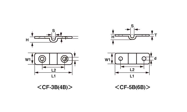 チェーンホルダー金具(CF－B)図面