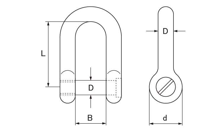 沈みシャックル図面