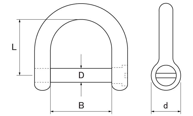 マイクロワイドシャックル(沈み)図面