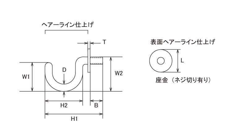 プチフック　R図面