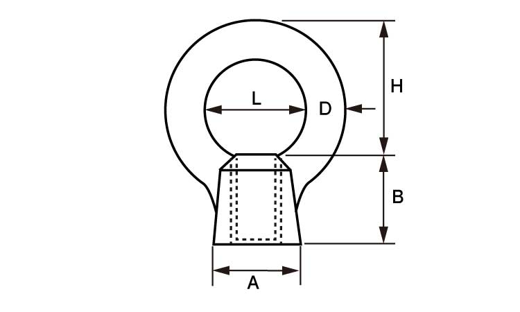 アイナット(鍛造製)図面