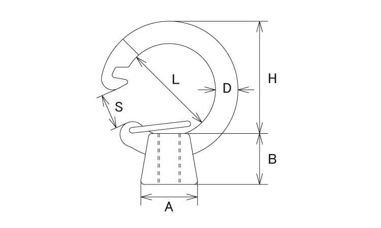 フックアイナット図面