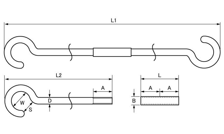 ロングSカンユニット図面