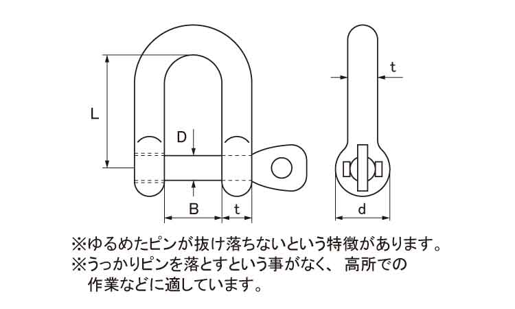 ロッキングピンシャックル図面