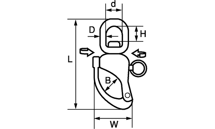 スナップシャックル図面