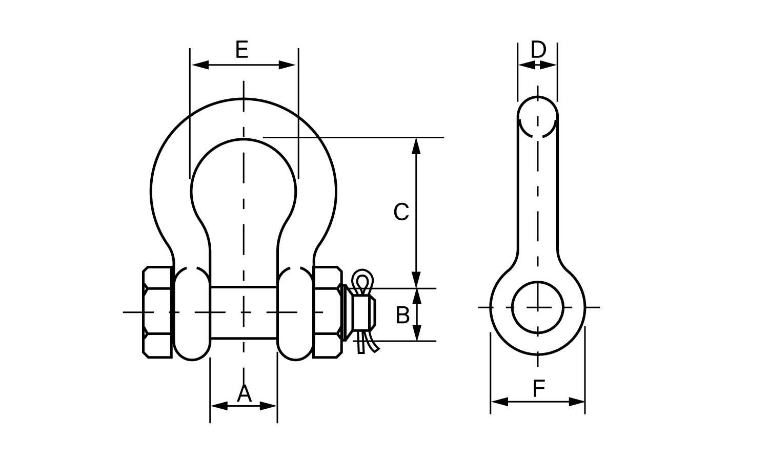 シャックル(ＢＮ・バウタイプ)図面